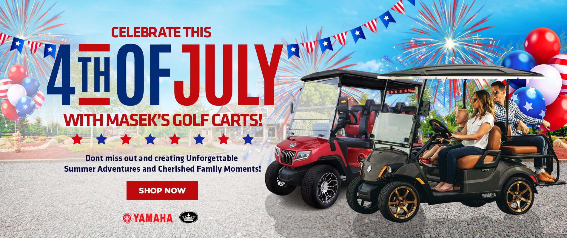 Celebrate This 4th of July with Masek's Golf Carts!