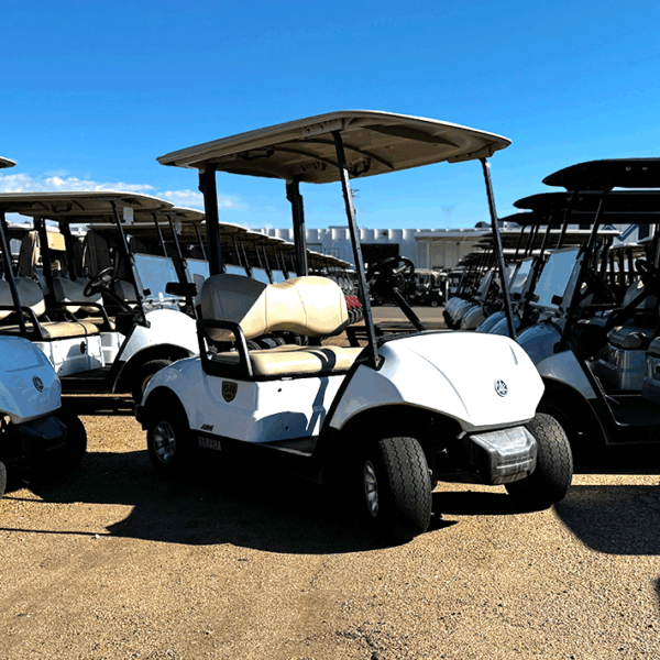 2015 White Yamaha Golf Cart EFI/Gas