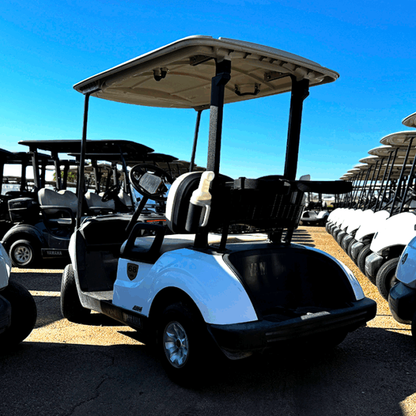 2015 White Yamaha Golf Cart EFI/Gas - Image 3
