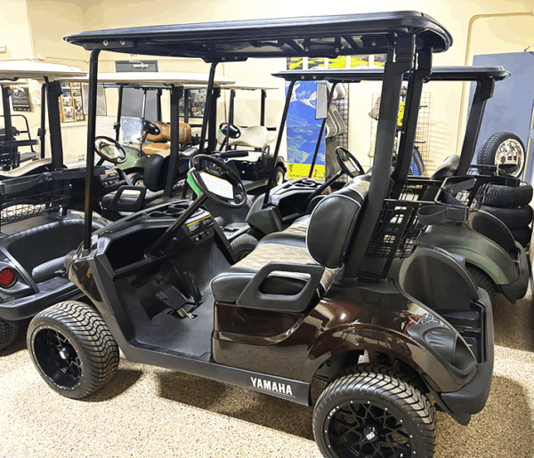 2020 Yamaha Rich Brown AC PTV Golf Cart/ Electric - Image 3