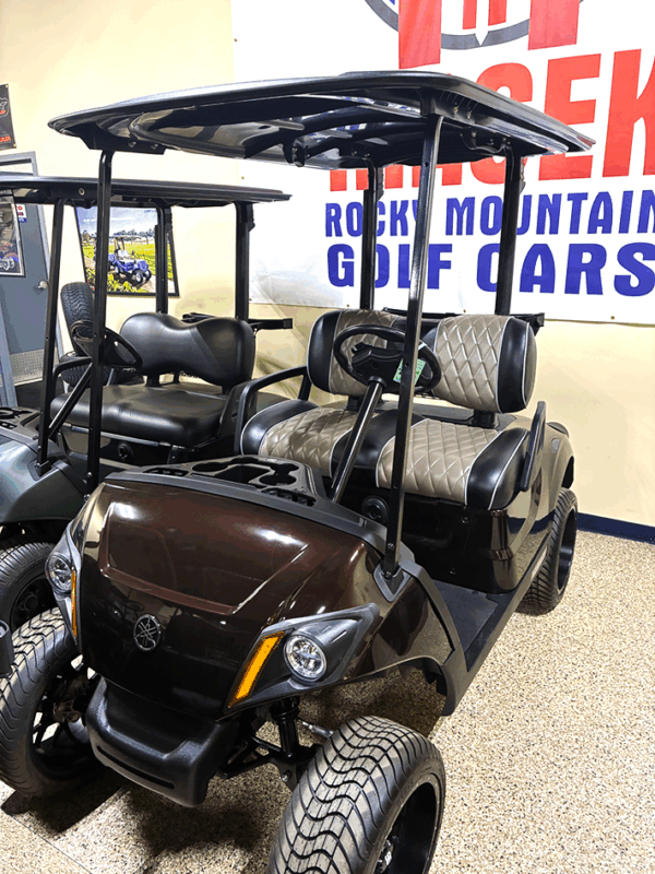 2020 Yamaha Rich Brown AC PTV Golf Cart/ Electric - Image 2