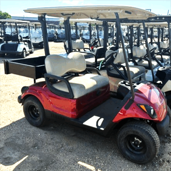 2012 Jasper Red Yamaha Utility Golf Cart DC/ Electric